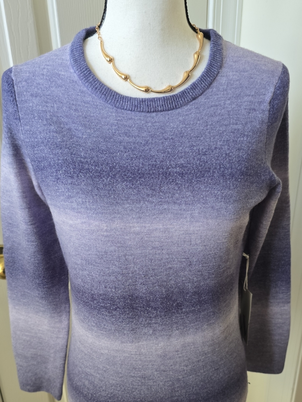 WORTHINGTON BRAND WOMEN'S PLUS BLUISH PURPLE PULLOVER SWEATER SIZE 3X